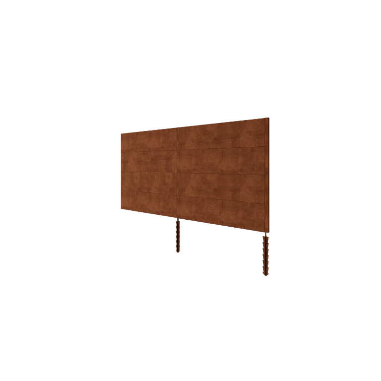 Φράχτης κηπου από χάλυβα corten H4 σετ 372 cm