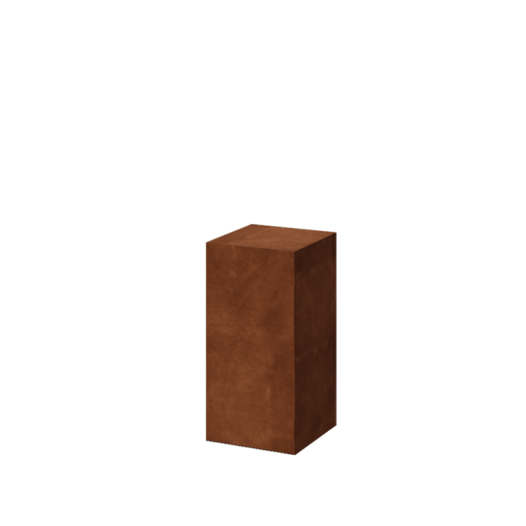 Βάθρο από χάλυβα Corten - Ohio - 30 x 30 x 60 cm