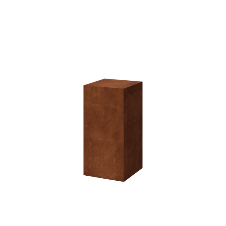 Βάθρο από χάλυβα Corten - Ohio - 40 x 40 x 80 cm