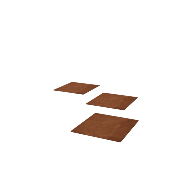 Πλάκα από ατσάλι corten Τετράγωνο 30 x 30 cm