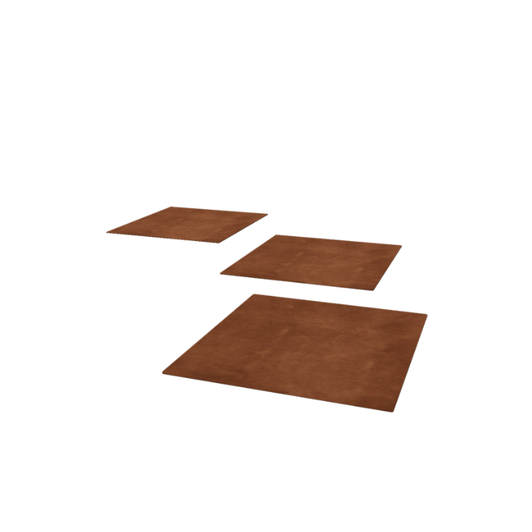 Πλάκα από ατσάλι corten Τετράγωνο 50 x 50 cm