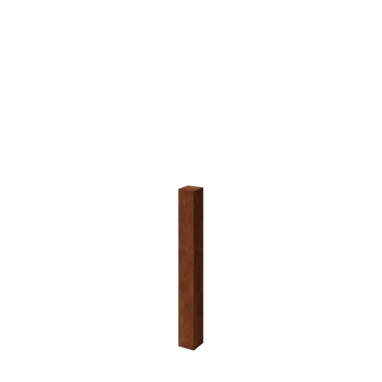 Στύλος περίφραξης από ατσάλι corten 100 cm