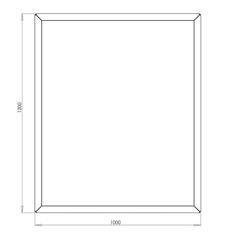 Ζαρντινιέρα από χάλυβα corten Τέξας 100 x 120 cm