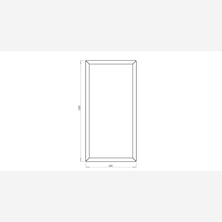 Ζαρντινιέρα από χάλυβα corten Τέξας 60 x 120 cm
