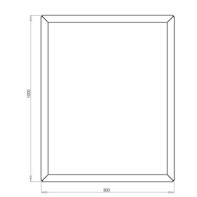 Ζαρντινιέρα από χάλυβα corten Τέξας 80 x 100 cm