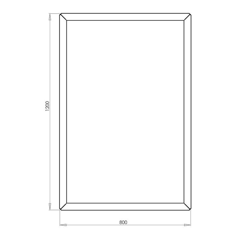 Ζαρντινιέρα από χάλυβα corten Τέξας 80 x 120 cm