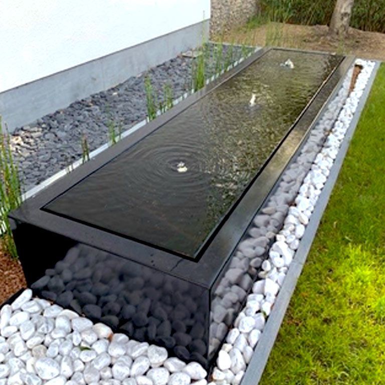 Συντριβάνι αλουμινίου 300 x 80 x 40 cm
