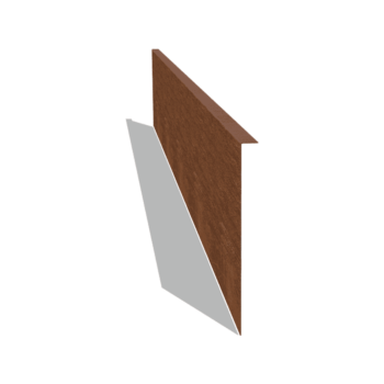 Χωρίσματα γκαζόν από ατσάλι corten γωνιακό 34 cm (μήκος 240 cm)