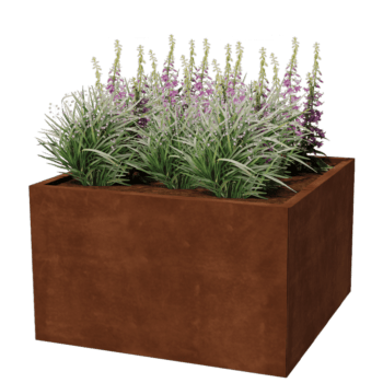 Ζαρντινιέρα από χάλυβα corten Μαϊάμι 100 x 100 cm