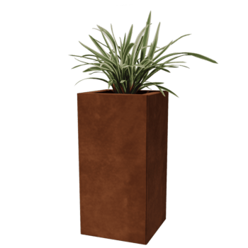 Ζαρντινιέρα από χάλυβα corten Μαϊάμι 30 x 30 cm