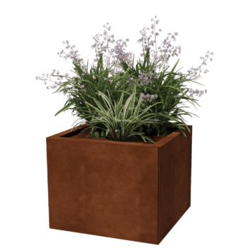 Ζαρντινιέρα από χάλυβα corten Μαϊάμι 50 x 50 cm