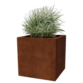 Συγκολλημένη ζαρντινιέρα από ατσάλι corten Montana 60 x 60 x 60 cm