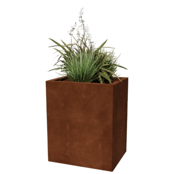 Ζαρντινιέρα από χάλυβα corten Τέξας 40 x 50 cm