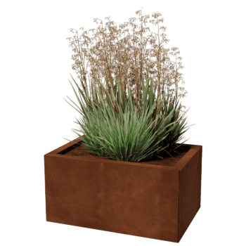 Ζαρντινιέρα από χάλυβα corten Τέξας 40 x 60 cm