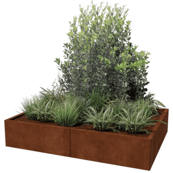 Ζαρντινιέρα από χάλυβα corten Texas xxl 160 x 120 cm