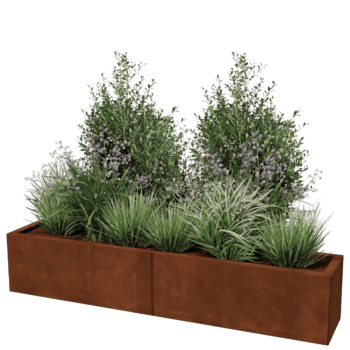 Ζαρντινιέρα από χάλυβα corten Texas xxl 160 x 30 cm