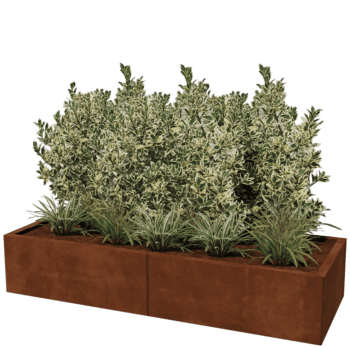 Ζαρντινιέρα από χάλυβα corten Texas xxl 160 x 60 cm