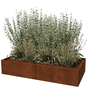 Ζαρντινιέρα από χάλυβα corten Texas xxl 160 x 80 cm