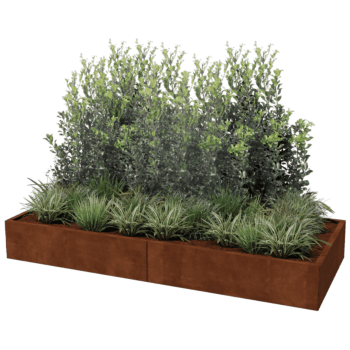 Ζαρντινιέρα από χάλυβα corten Texas xxl 240 x 100 cm