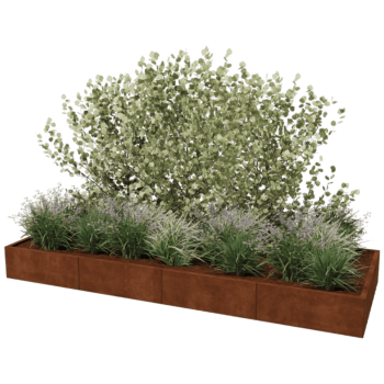 Ζαρντινιέρα από χάλυβα corten Texas xxl 320 x 120 cm