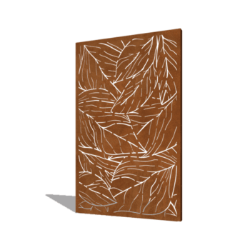Πάνελ από ατσάλι corten φύλλα 120 x 6 x 190 cm
