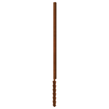 Βάση από ατσάλι corten πείρος στήριξης γωνία με 190 x 6 x 6 cm