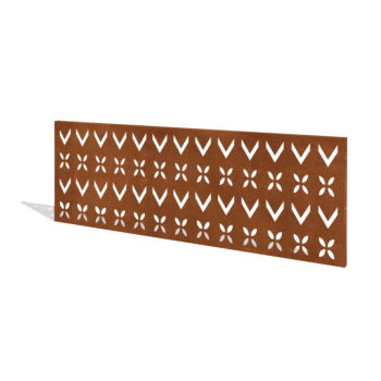 Φράχτης κηπου από χάλυβα corten H πάνελ V 180 x 63,3 cm