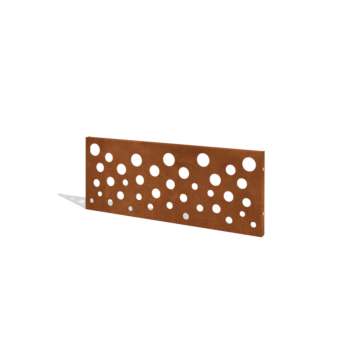 Φράχτης κηπου από χάλυβα corten H πάνελ B 120 x 47,5 cm