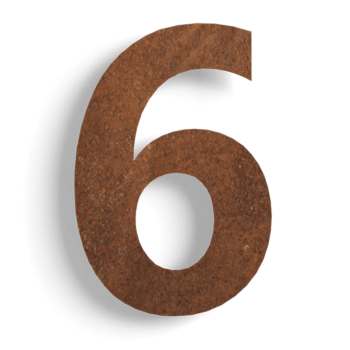 αριθμός σπιτιού Χάλυβας Corten (πλάκα) 6 - 15 cm