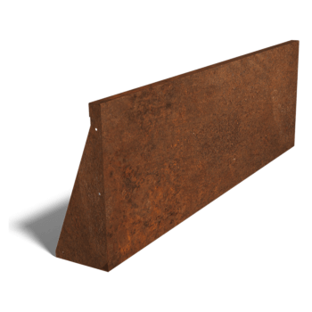 Τοιχίο αντιστήριξης από ατσάλι corten ίσιο 150 cm (ύψος 50 cm)