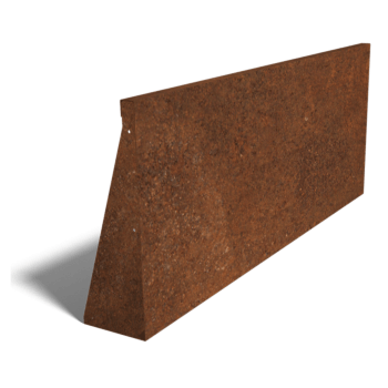 Τοιχίο αντιστήριξης από ατσάλι corten ίσιο 150 cm (ύψος 60 cm)