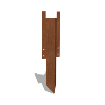 μεσαίος πείρος στήριξης Χάλυβας Corten 22 - 25 cm