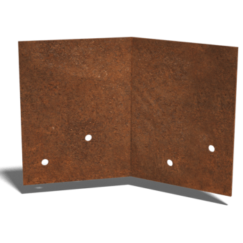 βάση σύνδεσης Χάλυβας Corten 45º medium 22 - 25 cm