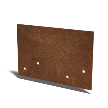 βάση σύνδεσης ίσιο Στρώμα χάλυβα Corten 12 - 15 cm