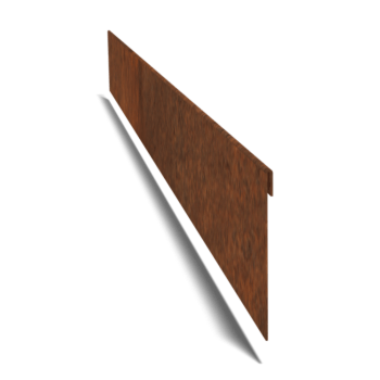 Χωρίσματα γκαζόν από ατσάλι corten επίπεδο 13 cm (μήκος 240 cm)