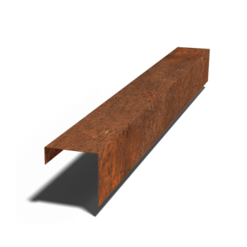 Προφίλ u από ατσάλι corten 15 x 15 x 5 cm (μήκος 150 cm)
