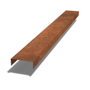 Προφίλ u από ατσάλι corten 5 x 15 x 5 cm (μήκος 150 cm)