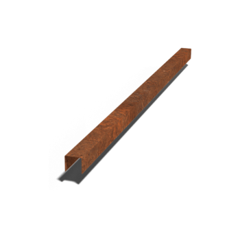Προφίλ u από ατσάλι corten 5 x 6 x 5 cm (μήκος 150 cm)