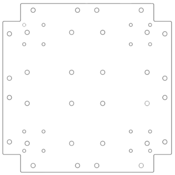 βάση Γαλβανισμένος χάλυβας 40 x 40 cm