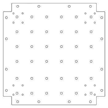 βάση Γαλβανισμένος χάλυβας 50 x 50 cm