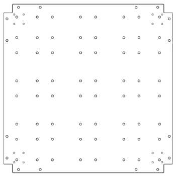 βάση Γαλβανισμένος χάλυβας 80 x 80 cm