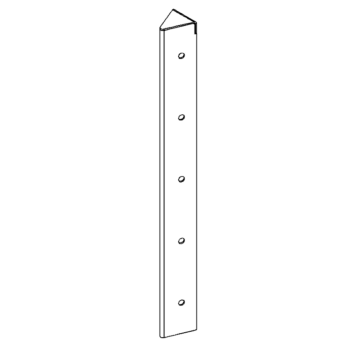 γωνιά Χάλυβας Corten 45° 50 cm