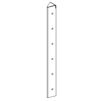 γωνιά Χάλυβας Corten 45° 60 cm