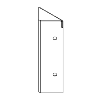 γωνιά Χάλυβας Corten 90° 20 cm