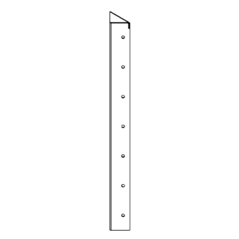 γωνιά Χάλυβας Corten 90° 70 cm