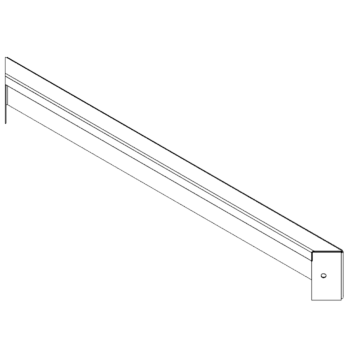 Πάνελ από ατσάλι corten 10 x 80 cm