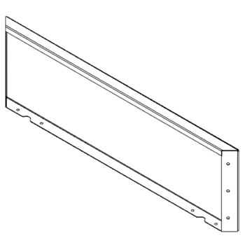 Πάνελ από ατσάλι corten 30 x 100 cm