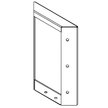 Πάνελ από ατσάλι corten 30 x 20 cm