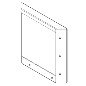 Πάνελ από ατσάλι corten 30 x 30 cm
