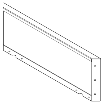 Πάνελ από ατσάλι corten 30 x 80 cm